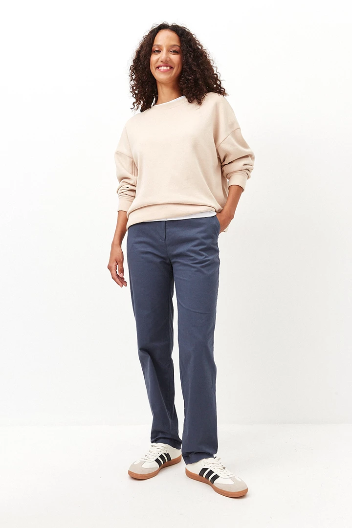 Брюки из хлопка женские 23-20121 22 изображение 1