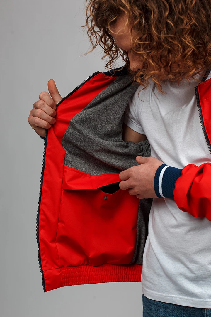 Ветровка-бомбер мужская 21-41109 70 изображение 4