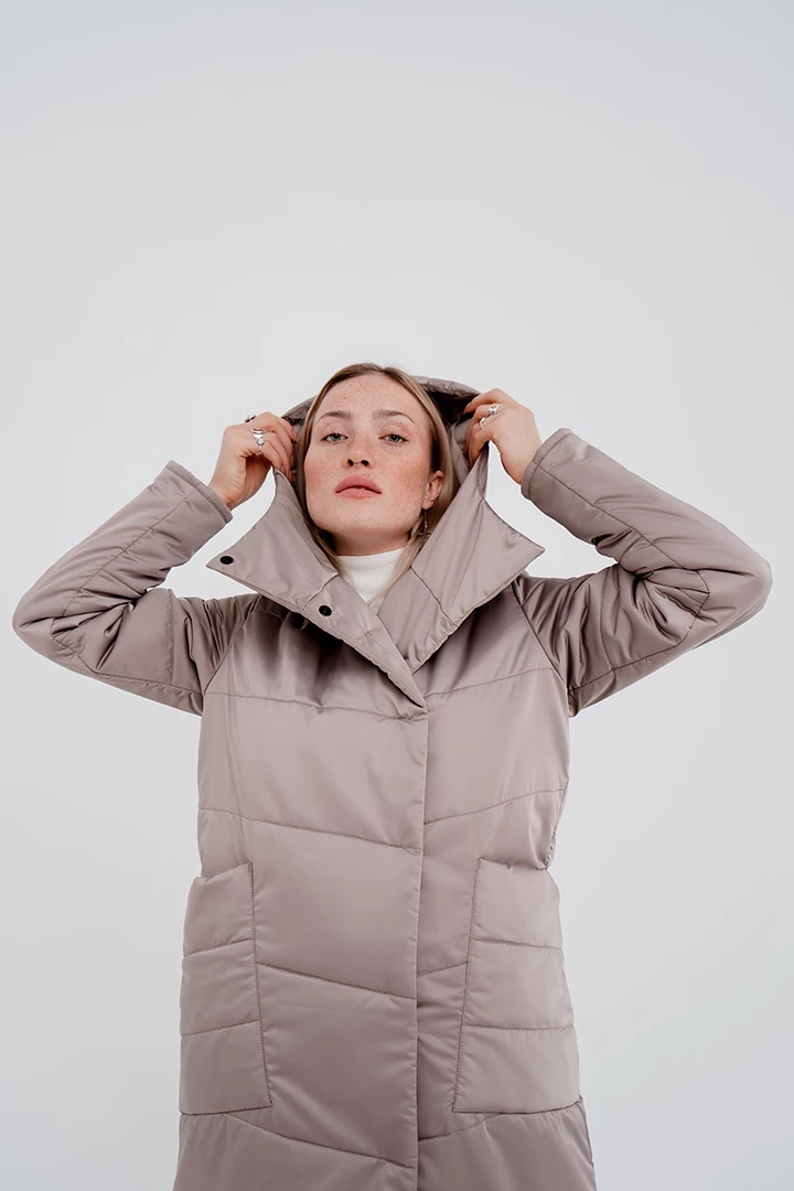 Пальто утепленное женское 22-47643 06 изображение 11