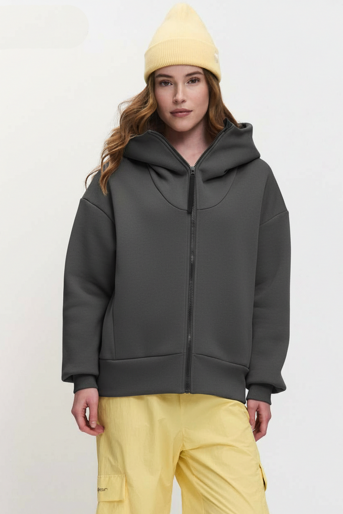 ДЖЕМПЕР ТРИКОТАЖНЫЙ ХЛОПКОВЫЙ НА МОЛНИИ женский 26-71822 50 изображение 1