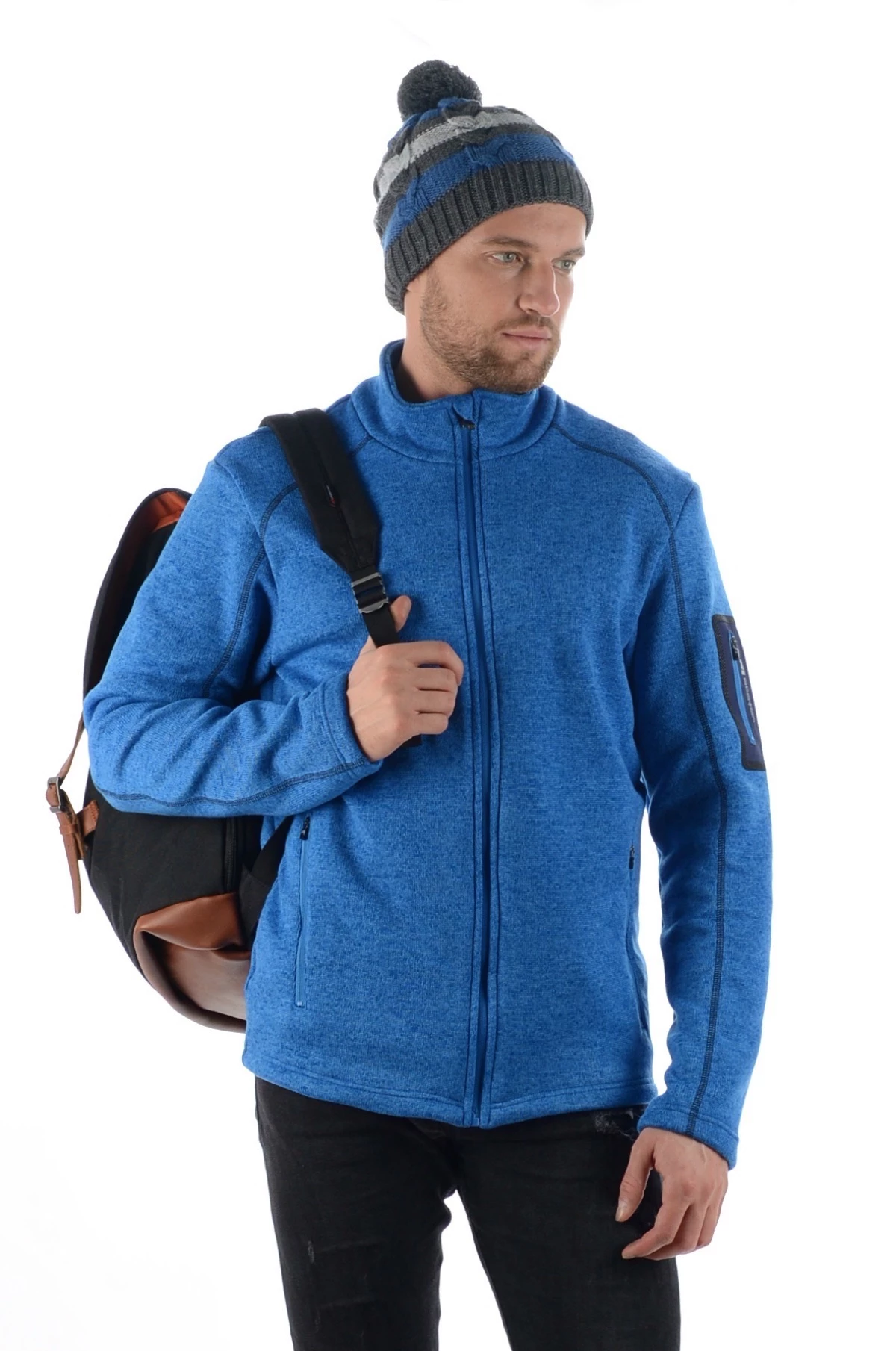 Флисовый джемпер мужской 22-71401 21 изображение 1