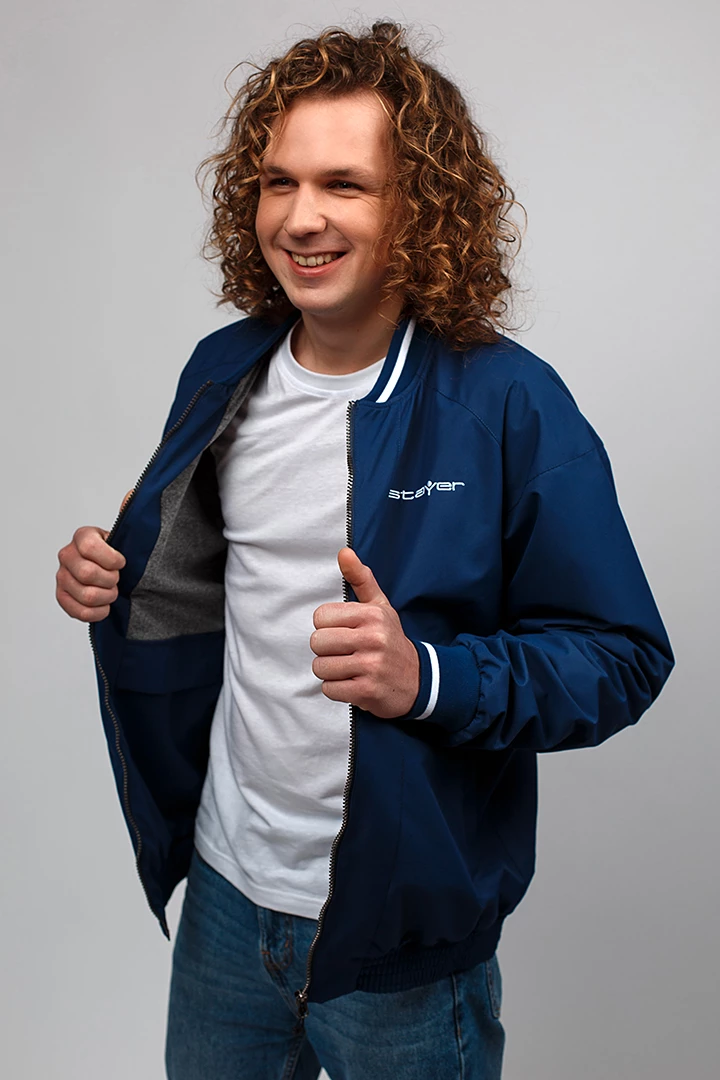 Ветровка-бомбер мужская 21-41109 20 изображение 4