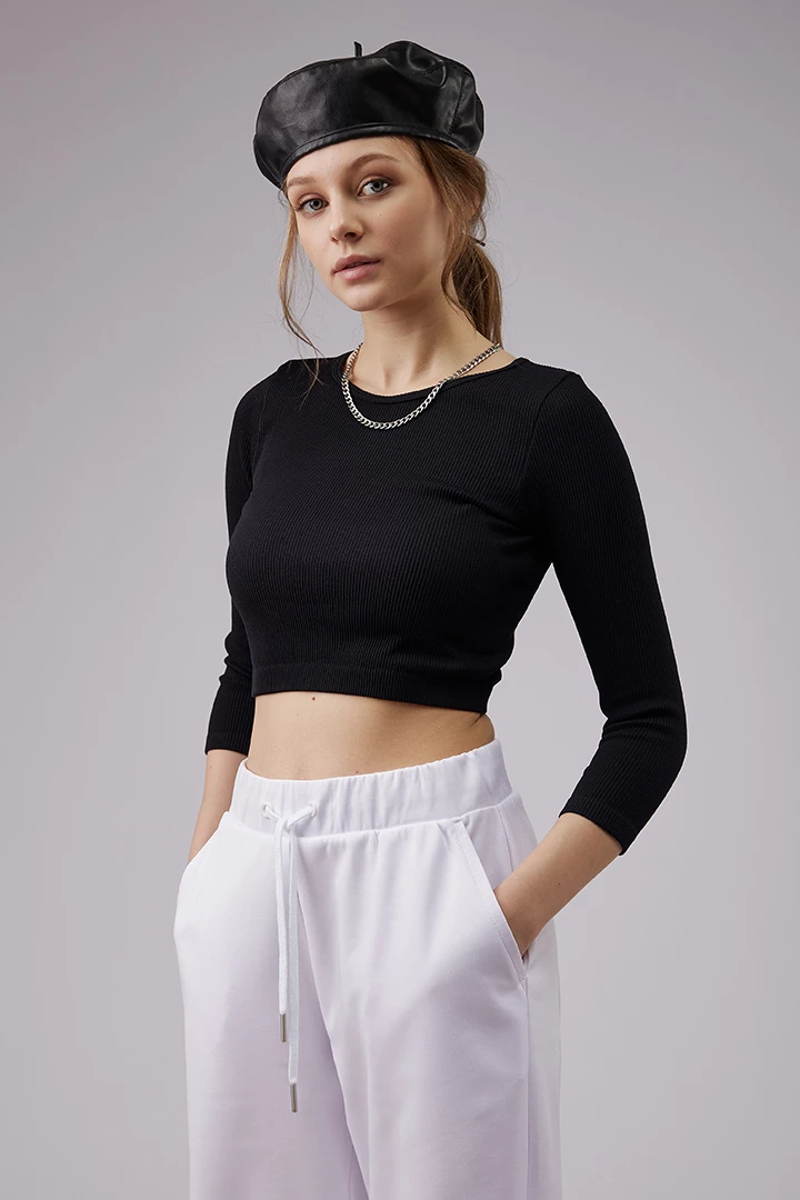 БРЮКИ ИЗ ФУТЕРА ЛЕГКИЕ женские 22-20823 00 изображение 3