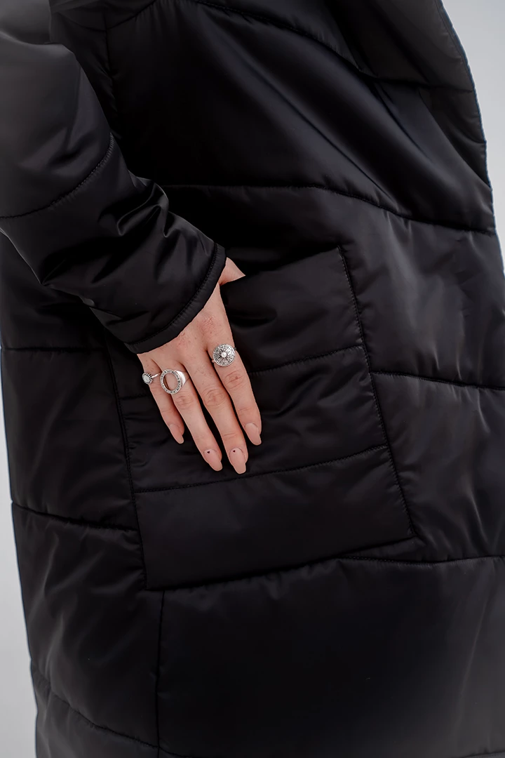 Пальто утепленное женское 22-47643 10 изображение 10