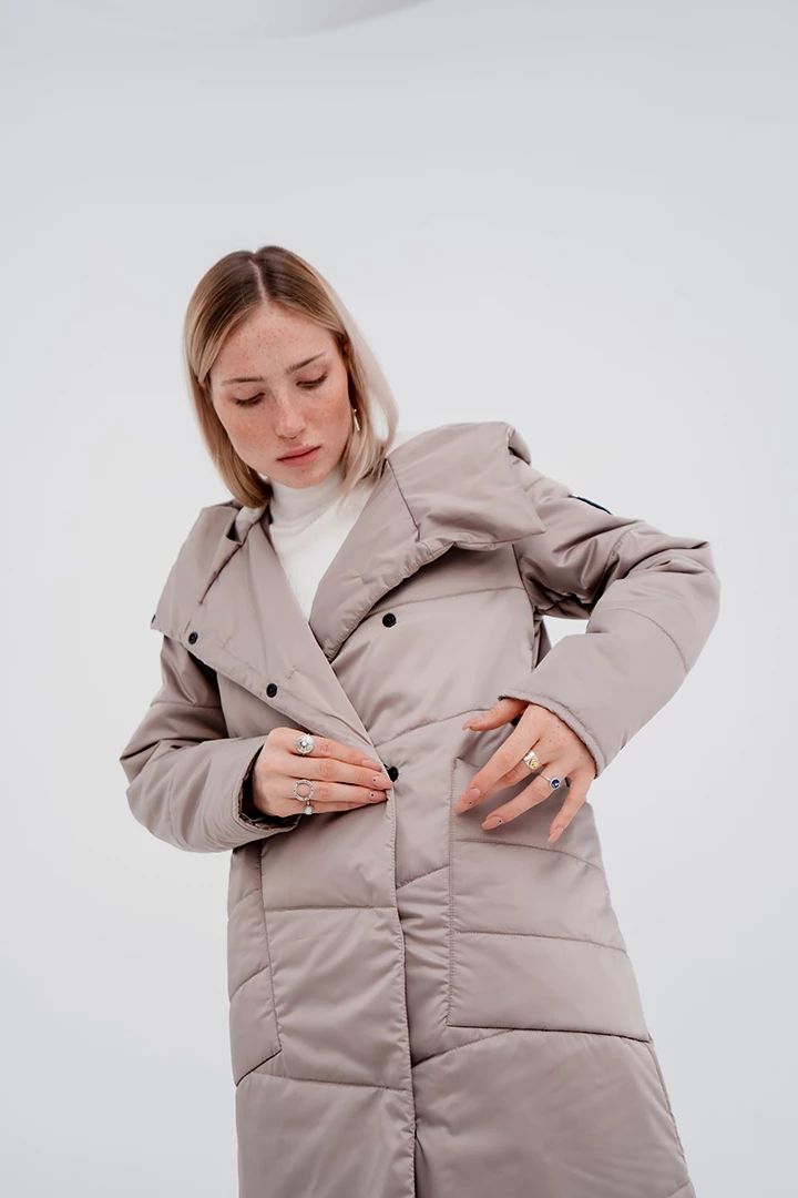 Пальто утепленное женское 22-47643 06 изображение 10