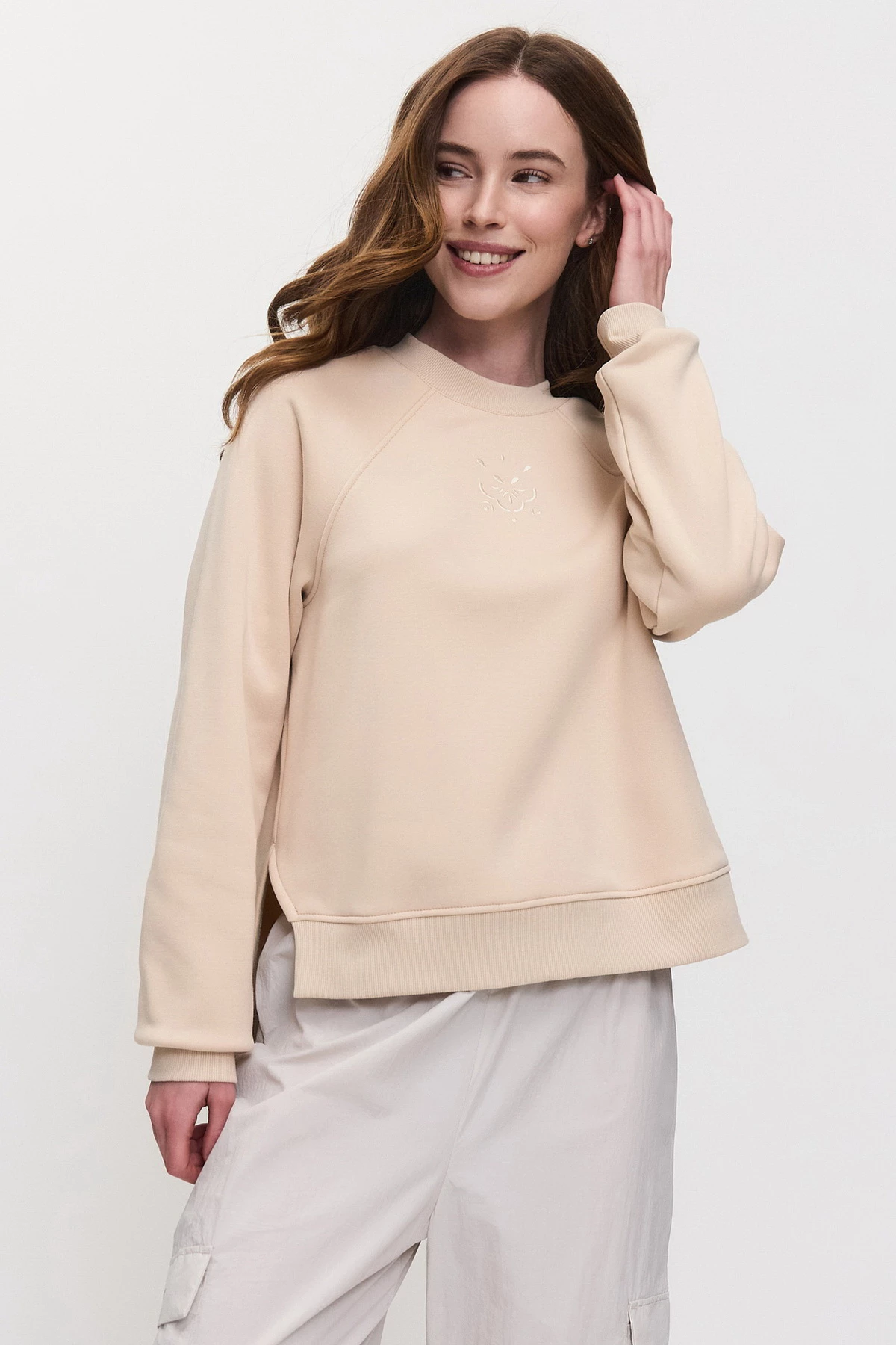 Джемпер трикотажный хлопковый женский 26-72840 06 изображение 3