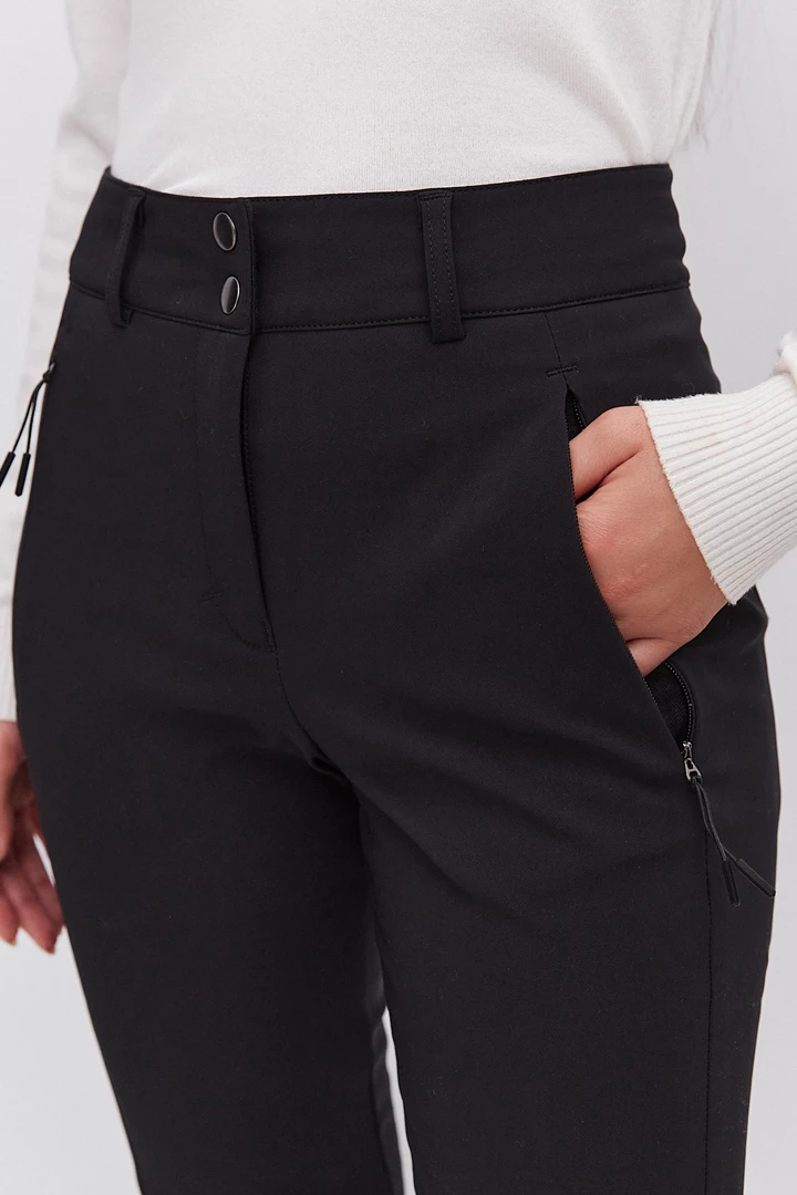 Брюки 4 way stretch со штрипками женские 22-24525 10 изображение 6