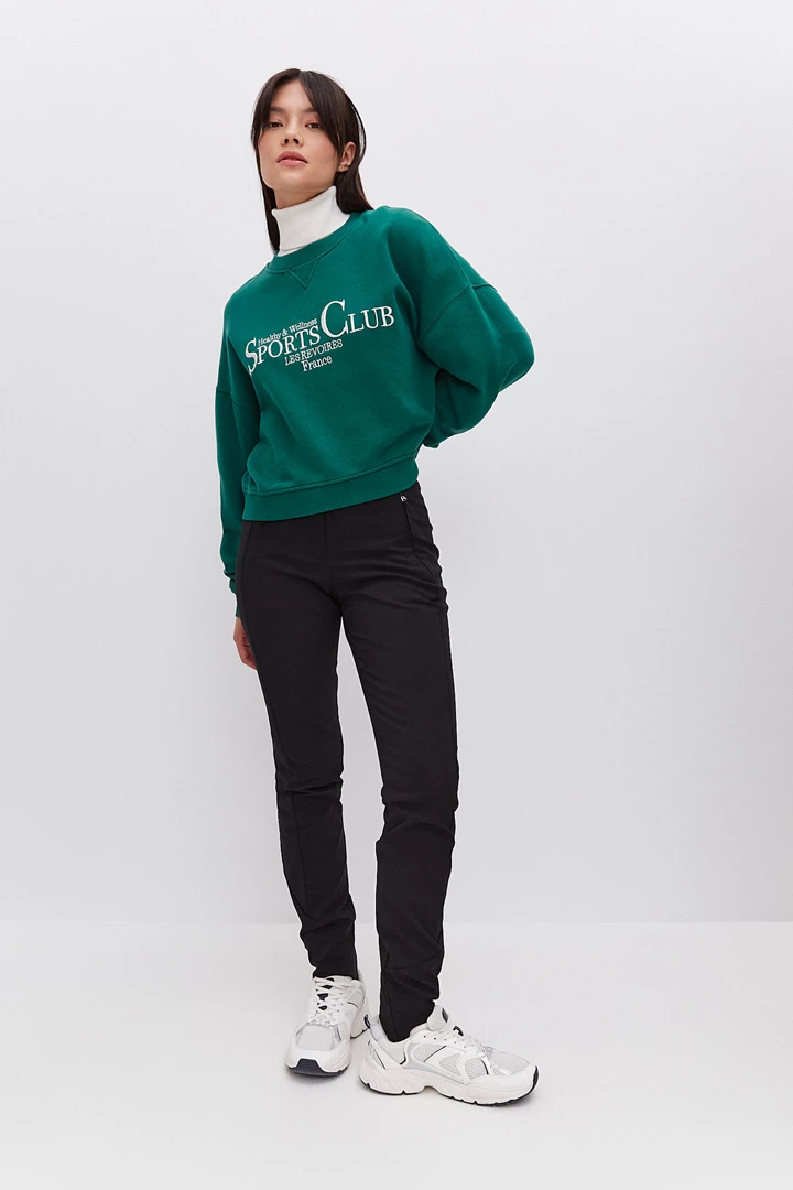 Брюки 4 way stretch со штрипками женские 22-24525 10 изображение 9