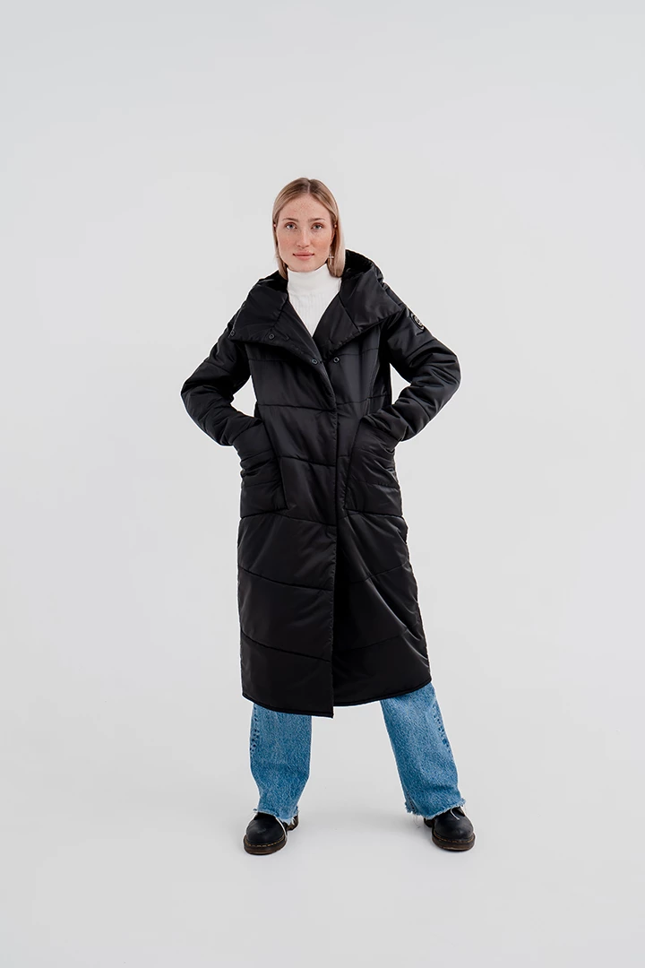 Пальто утепленное женское 22-47643 10 изображение 1