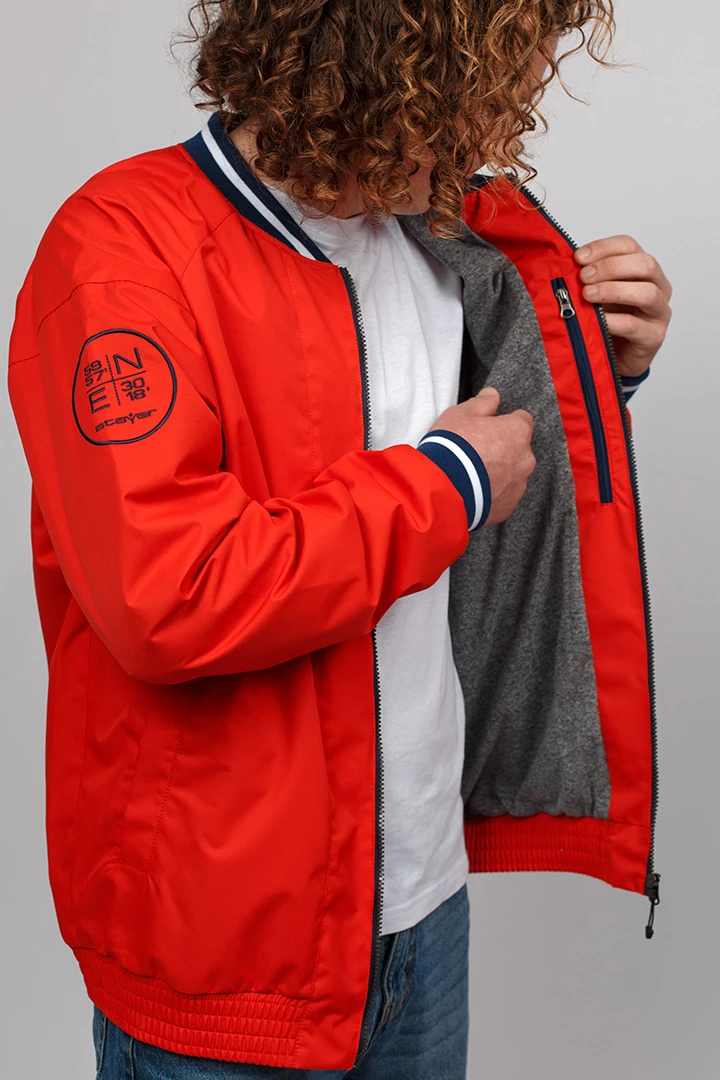 Ветровка-бомбер мужская 21-41109 70 изображение 3